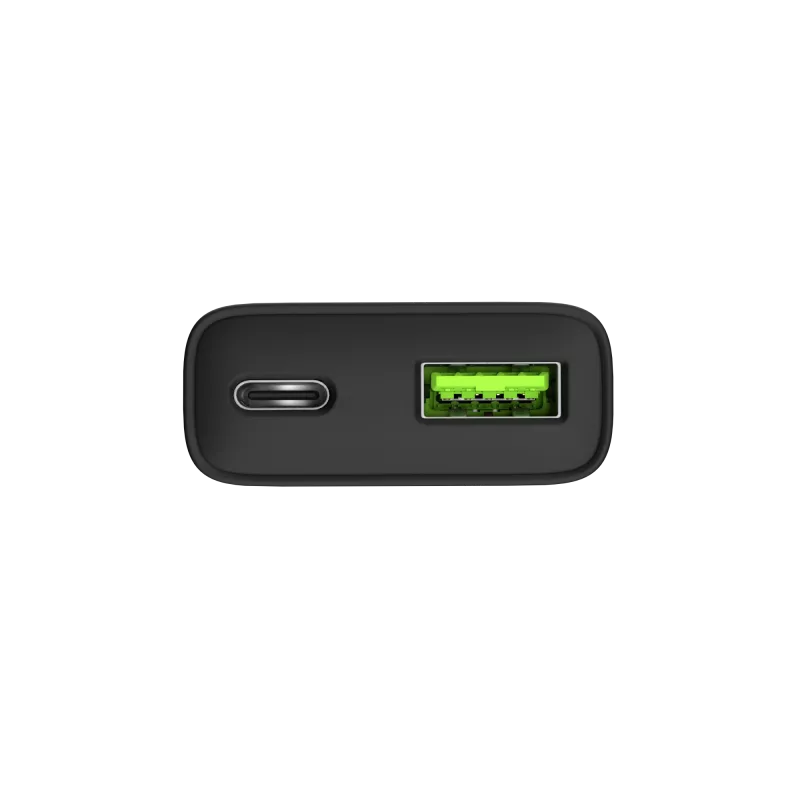 Maitinimo adapteris NATEC Ribera NUC-2377 — 1×USB-A, 1×USB-C, 3 A išvestis