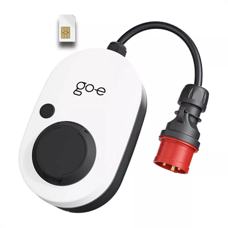 go-e Gemini flex 2.0 Juoda White Wall Charger 11000W Type 2