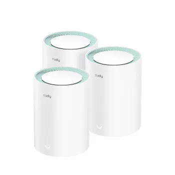 Cudy M1300 3-PAKETAS „mesh“ Wi-Fi sistema Dviejų diapazonų (2,4 GHz / 5 GHz) „Wi-Fi 5“ (802.11ac) Balta 1 vidinė