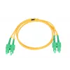 Extralink Patch Cord SC/APC-SC/APC, vienmodis, dvipusis, G657A, 3mm, 2m
