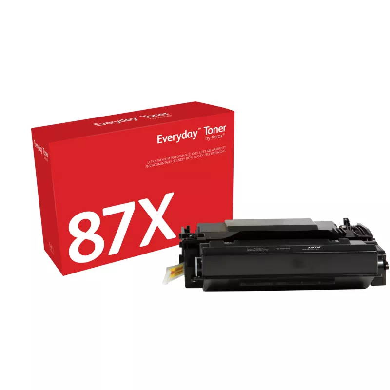 „Everyday™“ juodas dažiklis, „Xerox“, suderinamas su HP 87X (CF287X), didelės talpos