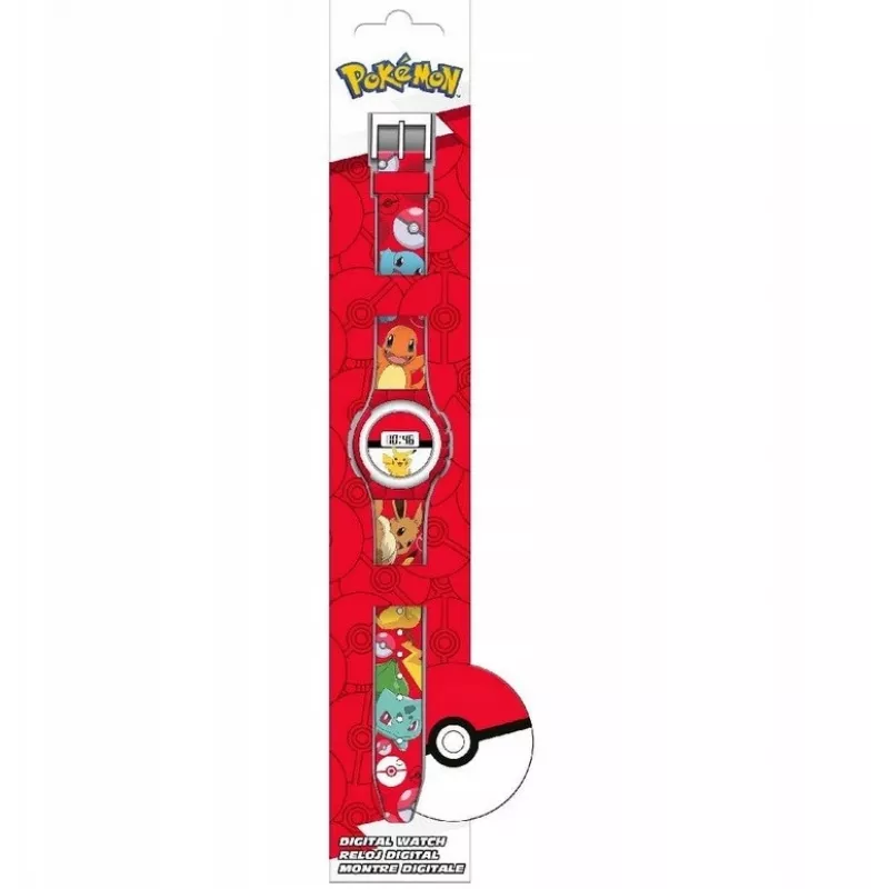 Vaikiškas rankinis laikrodis Euroswan Pokemon modelis POK4374 — vaikų analoginis/skaitmeninis laikrodis