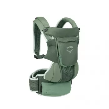 Vaiko nešynė Osprey Poco Soft (modelis 10006178/818/O/S) žalia — rėminė vaikščiojimo nešynė mažiems vaikams
