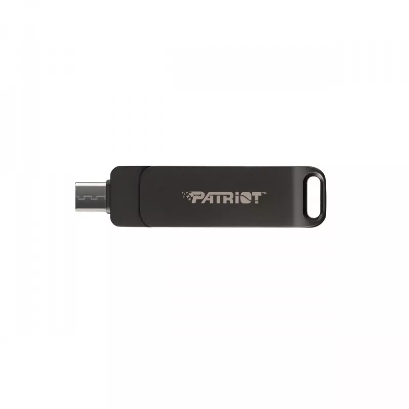 „Flashdrive PATRIOT Rage R550 1TB 100 MB/S USB A+C Swivel Design (PE1TR550DSAD) juoda“