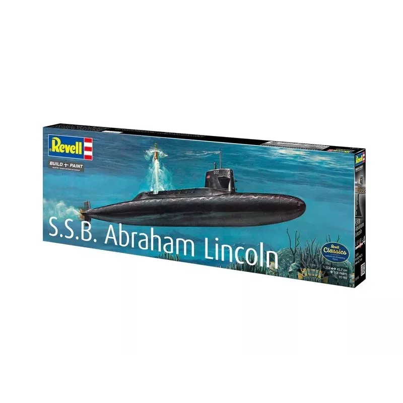 Plastikinis laivo modelis REVELL S.S.B. Abraham Lincoln mastelis 1/253