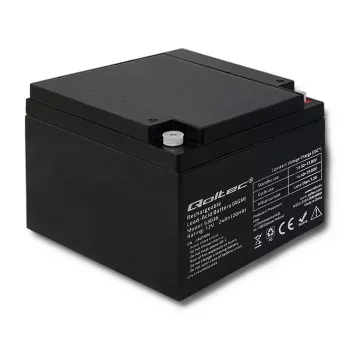 Qoltec 53036 AGM baterija | 12V | 24Ah | maks. 360A