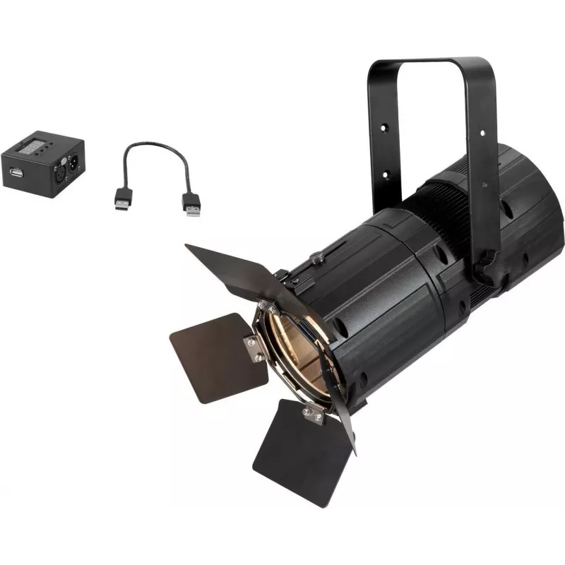 Fresnel Spot EUROLITE PFR-50 WW DMX sąsaja, šiltai balta, DMX valdymas