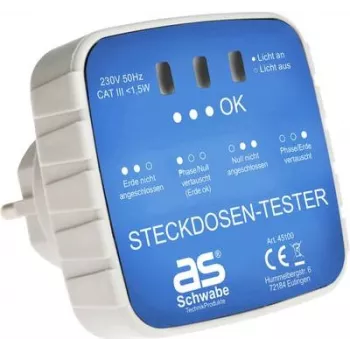 as - Schwabe 45100 Kištukinių lizdų testeris (45100)