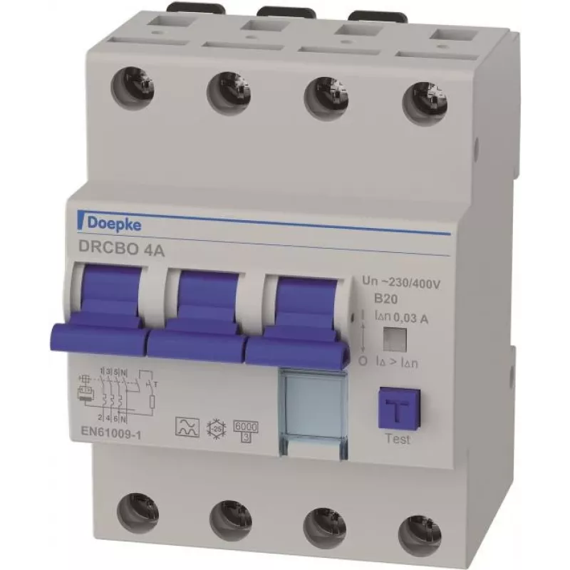 Doepke DRCBO 4 B20/0.03/3N-AFI-/LS-Kombination 3p+N 20 A (09945105)