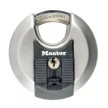Discus pakabinama spyna MASTER LOCK 70 mm Excell nerūdijantis plienas, apgaubtas lankelis, rakinama skirtingais raktais