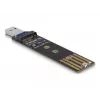 DeLOCK kombinuotas keitiklis M.2 NVMe PCIe arba SATA SSD USB 3.2 Gen 2 juodos spalvos