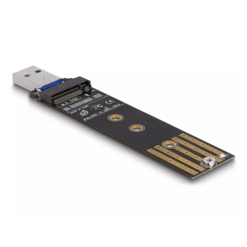 DeLOCK kombinuotas keitiklis M.2 NVMe PCIe arba SATA SSD USB 3.2 Gen 2 juodos spalvos