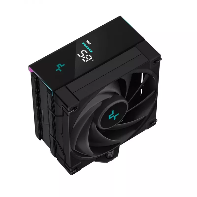 DeepCool AK400 DIGITAL procesoriaus oro aušintuvas 12 cm juodas 1 vnt.