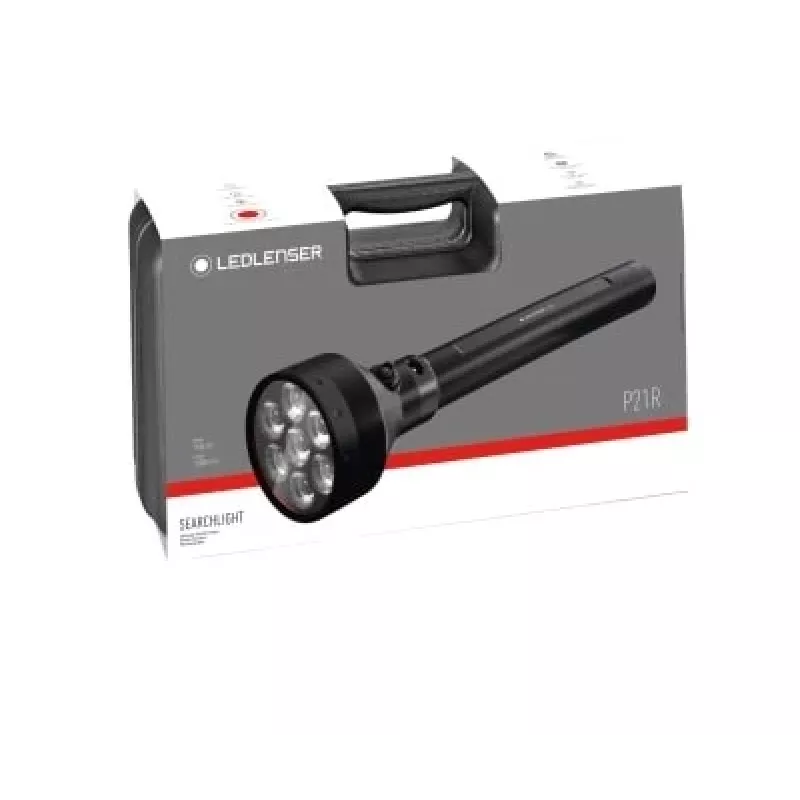 Rankinis žibintuvėlis Ledlenser P21R juodas įkraunamas LED, 1000 lm, IP68, 32700 baterija, 1100 m spindulys