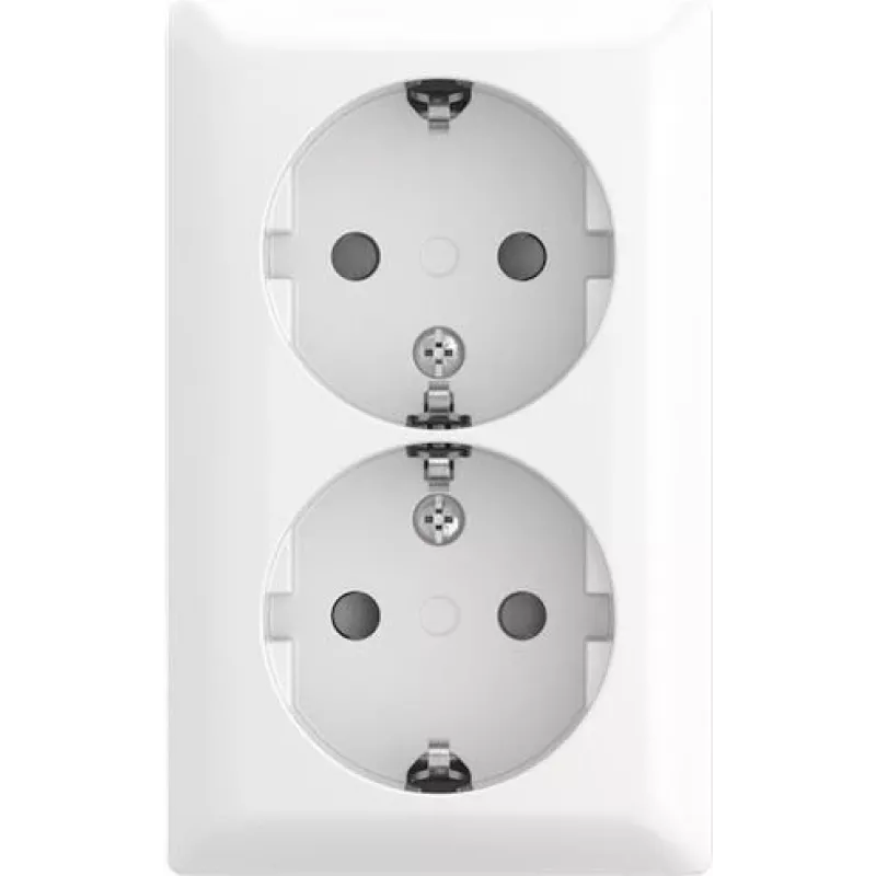 BUSCH JAEGER SCHUKO dvigubas kištukinis lizdas AP Safety 202 EAPBJ-524 (2TKA00005531)