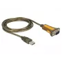 Nuoseklusis kabelis DeLOCK 65840 USB Type-A DB-9 1,5 m juoda geltona