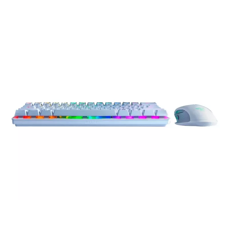 Mechaninė žaidimų klaviatūra Razer Huntsman Mini 60% White USB QWERTY US International optiniai mygtukai