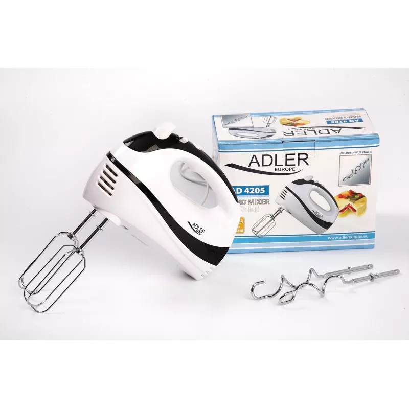 Adler AD 4205 rankinis plaktuvas, juoda balta, 300 W