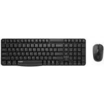 Klaviatūros ir pelės rinkinys Rapoo X1800S Office RF Wireless QWERTZ German Juoda