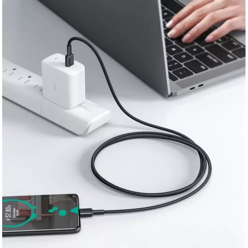 USB-C laidas Aukey CB-CD45 0,9 m — USB Type-C į USB-A, Quick Charge palaikymas