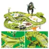 Didelis lenktynių takelis, Dino Park Extralink Toys, automobilis, dinozauras, dinozaurų parkas, XXL, 271 detalė