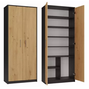 Topeshop OLIV 2D ANT/ART KPL biuro knygų spinta