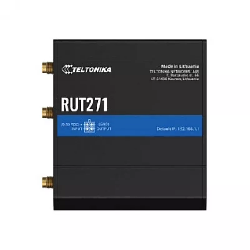 Maršrutizatorius TELTONIKA RUT271 RedCap 5G maršrutizatorius su eSIM (RUT271200000)