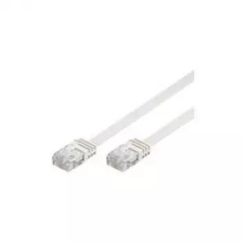 Wentronic Goobay CAT 5e plokščiasis komutacinis kabelis, U/UTP, baltas, 20 m – CCA vario mišinys (93365)