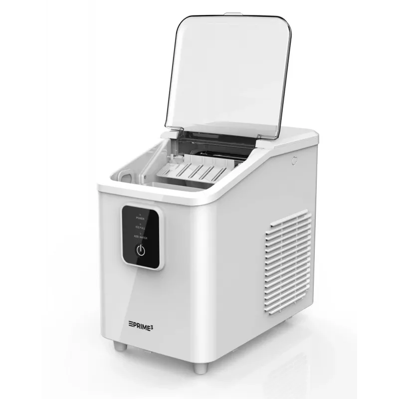 Nešiojamas ledo kubelių gaminimo aparatas PRIME3 SIM31 — 1,7 L bakelis, 12 kg/24 val., 120 W, R600A, sidabrinis