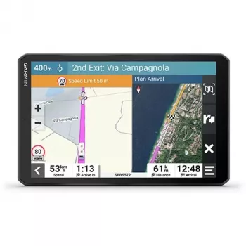 Navigatorius GARMIN Camper 895 fiksuotas 8 colių TFT ekranas 1280x800, 32GB, microSD, vidinė antena, jutiklinis ekranas, juodas