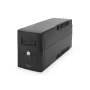 DIGITUS DN-170063-B linijinė-interaktyvi UPS 600 VA / 360 W, AVR, LCD, 2x F tipo lizdai, 7 Ah baterija