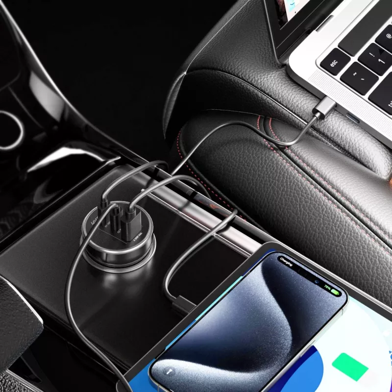 4smarts automobilinis įkroviklis VoltRoad Ultimate 160W juodas (541224)
