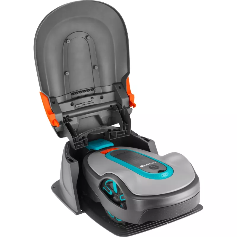 Garažas robotinei vejapjovei, pastogė Pilka/turkio, skirta SILENO life, SILENO city