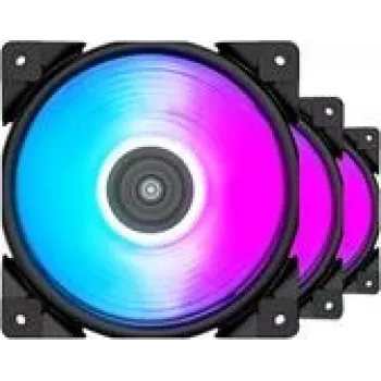 120mm PCCOOLER HALO-RGB-3I1 PC aušinimo ventiliatorius, 1000–2000 RPM, RGB apšvietimas