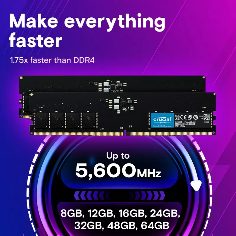 Atminties modulis Crucial DDR5 64GB 5600MHz