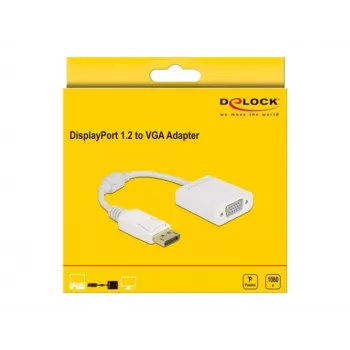 Adapteris DisplayPort 1.2 tėvas į VGA moterišką DeLOCK 61007