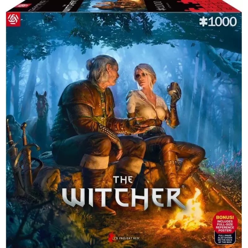 Good Loot Gaming Puzzle: The Witcher Journey of Ciri, 1000 dalių
