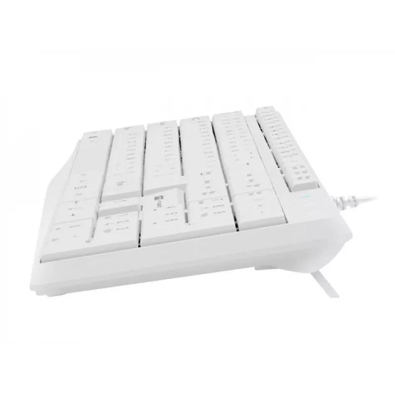 Pilno dydžio laidinė klaviatūra NATEC NAUTILUS NKL-1951, 105 klavišų, US International QWERTY, balta, USB, 1,8 m