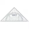 Staedtler Mars 568 38 Geodreieck trikampė liniuotė su matlankiu, 16 cm, nesulaužoma