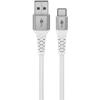 Goobay 74532 USB kabelis baltas