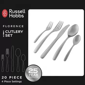 Stalo įrankių rinkinys Russell Hobbs RH022641EU7 – 20 vienetų nerūdijančio plieno servizas