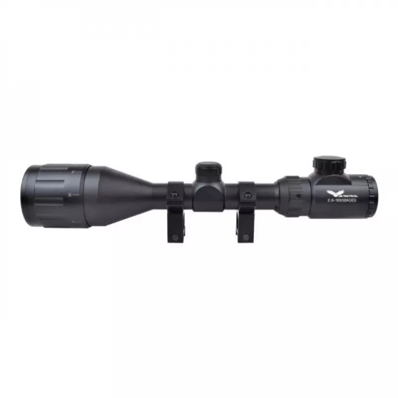 Optinis taikiklis JS-Tactical 2.5-10x50 Mil-Dot su 22 mm bėgeliu