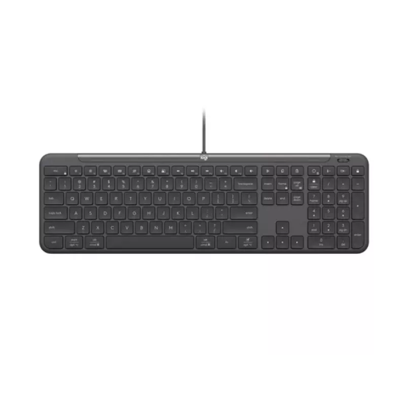 Laidinė USB klaviatūra Logitech 920-013331 — Graphite, šiaurietiškas išdėstymas
