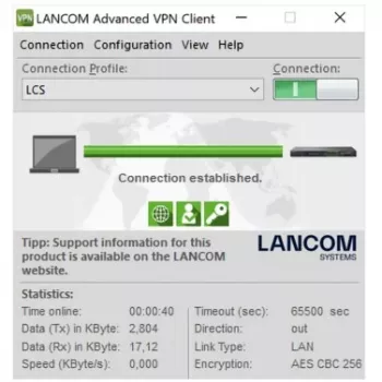 LANCOM Upgrade Advanced VPN Client (Windows, 10 vartotojų)
