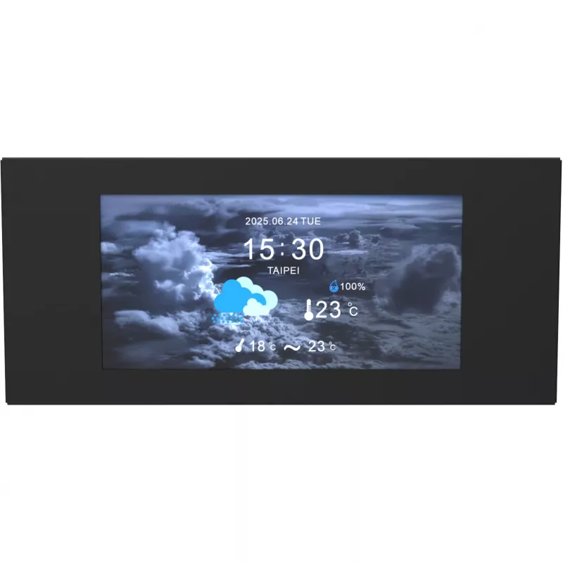 LCD skydelio rinkinys Thermaltake View 600 TG 6,0 colio juodas — vidinis ekrano modulis kompiuterio korpusui