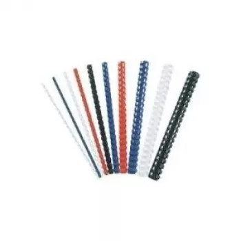 Fellowes plastikinė įrišimo spiralė - 25 mm - 30 cm - 21 žiedų - A4 (210 x 297 mm) - 240 lapų - juoda - 50 vnt. Plastikinė įrišimo spiralė - skirta Fellowes Galaxy 500, Galaxy E 500, Pulsar 300,
