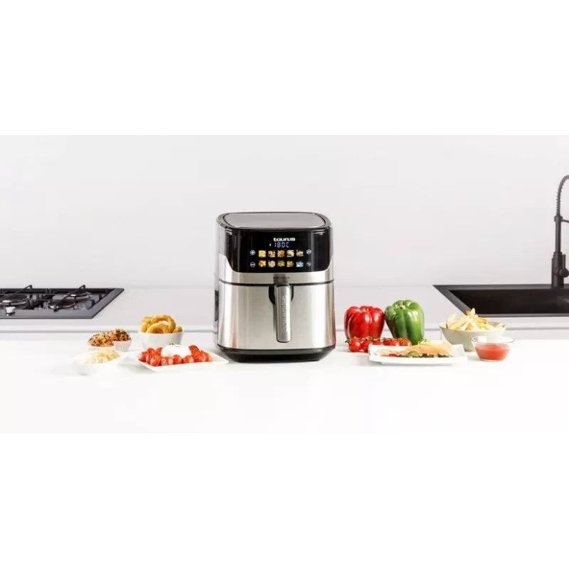 Oro gruzdintuvė Taurus Air Fry 7S 1600W 6,5L, nerūdijantis plienas, 8 programos, 80–200°C, jutiklinis valdymas