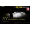 Rankinis žibintuvėlis Nitecore TIKI LE — 300 lm, USB-įkraunamas, polikarbonatas, IP66, atsparus smūgiams, 10,5 g, 55 mm, juodas
