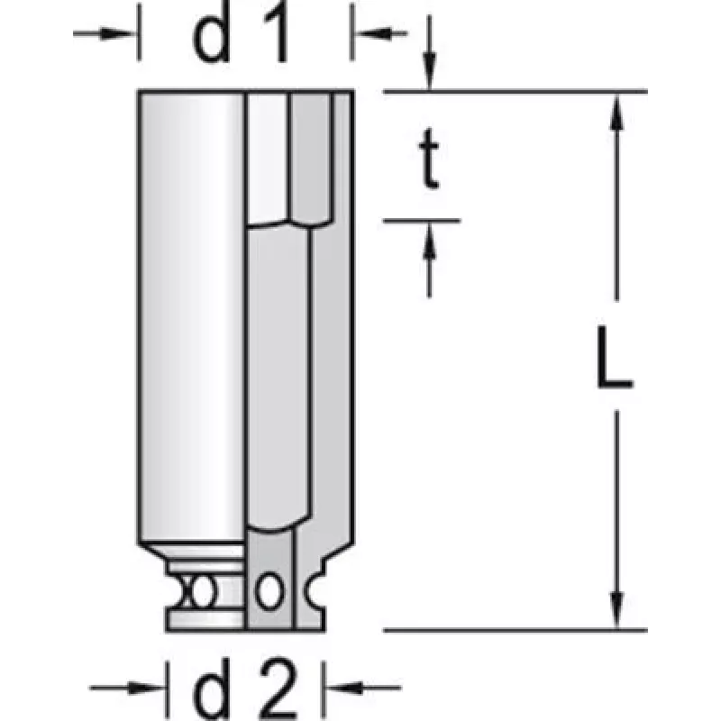 Impact Socket Gedore 6164270 Weight 318 g