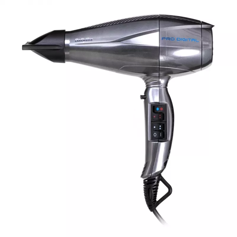 BaByliss Pro Digital Pilka, Sidabrinė 2200 W